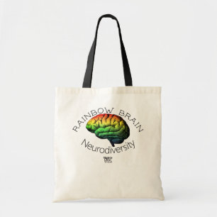 Bolso De Tela "Cerebro arco iris" Neurodiversidad/ autismo/ TDAH