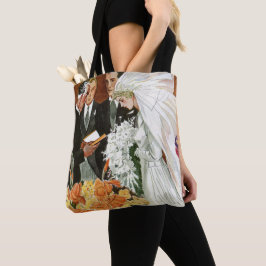 Bolso De Tela Ceremonia de bodas con novia y novio