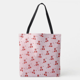 Bolso De Tela Cereza