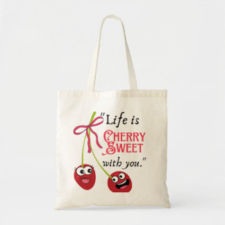 BOLSO DE TELA CEREZA
