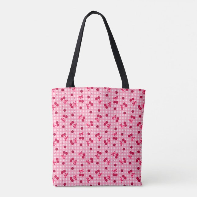 Bolso De Tela Cerezas (Reverso)