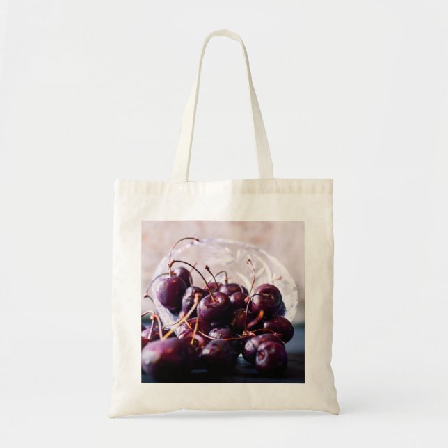 Bolso De Tela Cerezas (Frente)