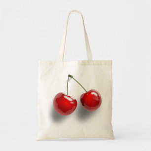 Bolso De Tela Cerezas Acristaladas con Tallo Originales