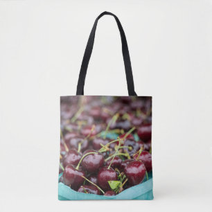 Bolso De Tela Cerezas Bing recién recogidas