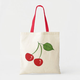 Bolso De Tela Cerezas retras