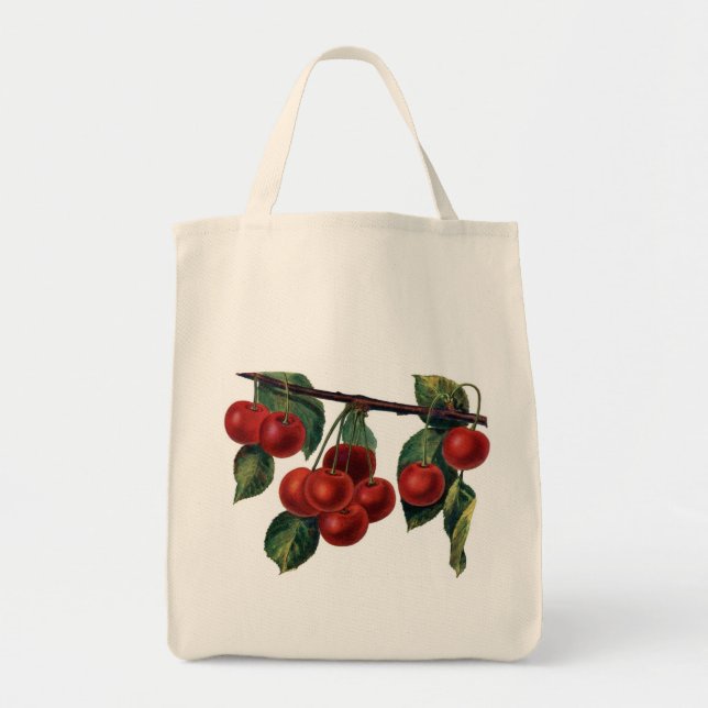 Bolso De Tela Cerezas rojas (Frente)
