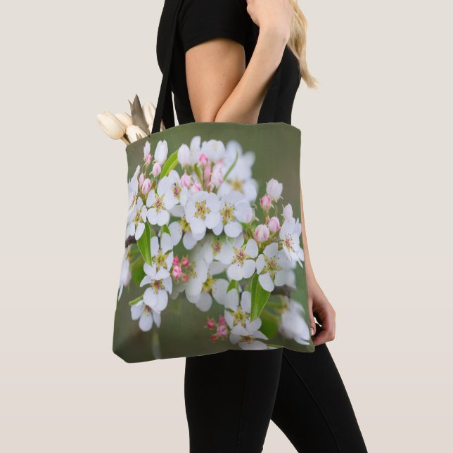 Bolso De Tela Cerezo en flor (Detalle)