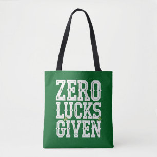 Bolso De Tela Cero Suerte Dada Divertido Día de San Patricio Irl