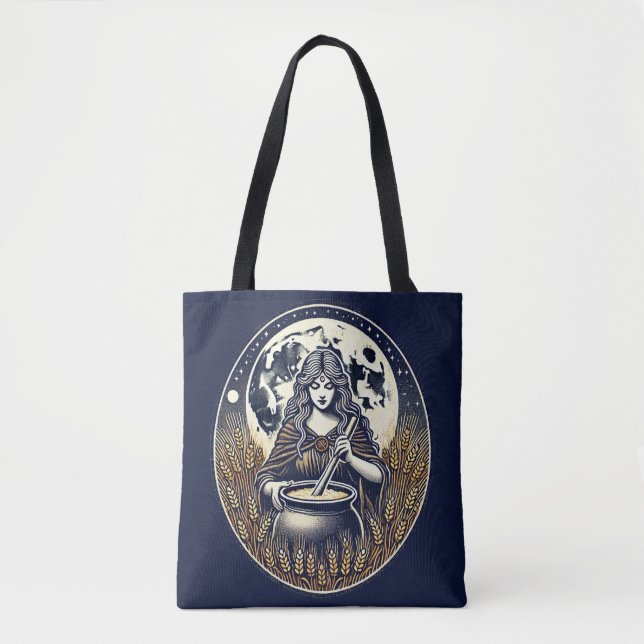Bolso De Tela Cerridwen Witch (Anverso)