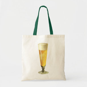 Bolso De Tela Cerveza de borrador alta vintage, bebida alcohólic
