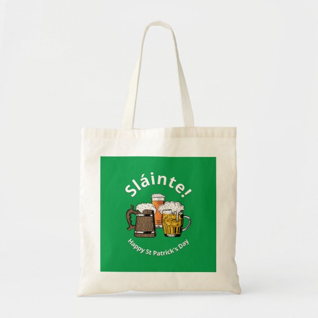 Bolso De Tela Cerveza Día de San Patricio (Frente)