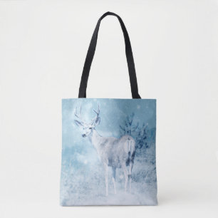 Bolso De Tela Cerveza invernal y pinos
