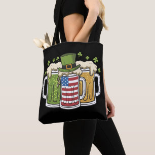 Bolso De Tela Cerveza Irlandesa Irlanda Estados Unidos Bandera A