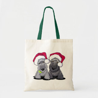 Bolso De Tela Cesky Terrier Navidades