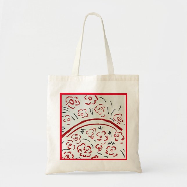 Bolso De Tela Cesta con manija (Frente)