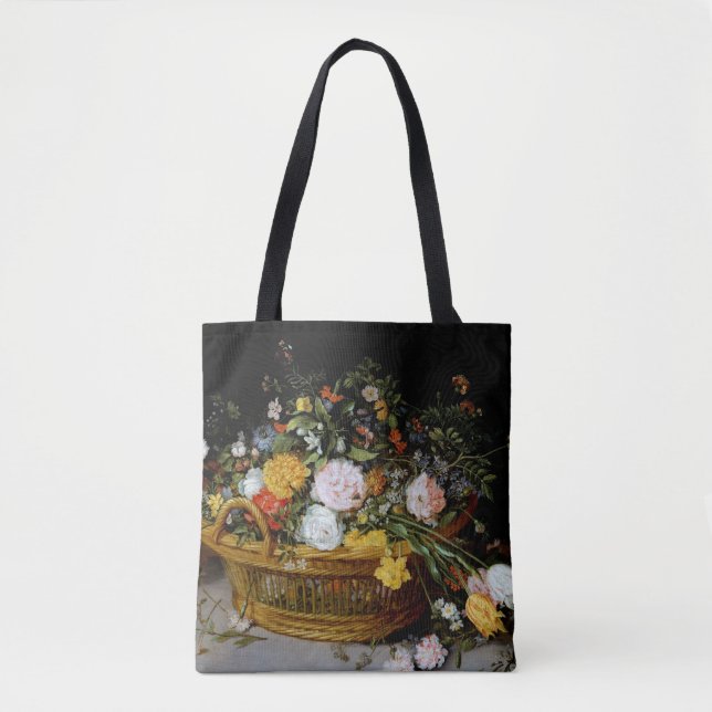 Bolso De Tela Cesta de flores, Jan Brueghel el joven (Anverso)