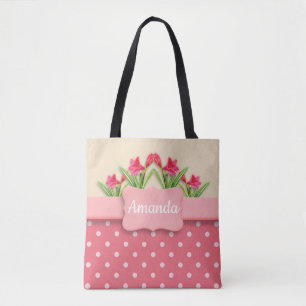 Bolso De Tela Cesta de Lilies Personalizado