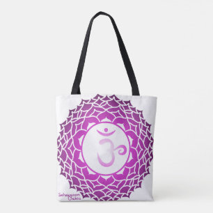 Bolso De Tela Chakra OM Namaste por todo el tote impreso
