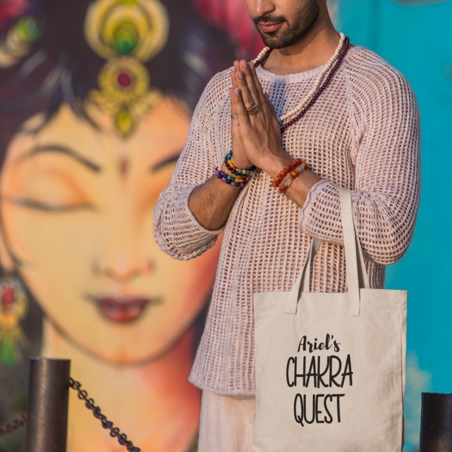 Bolso De Tela Chakra Quest Yoga personalizado meditación Boho (Shop now and embrace the essence of mindfulness!)