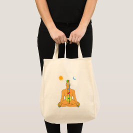 Bolso De Tela Chakras Sentados