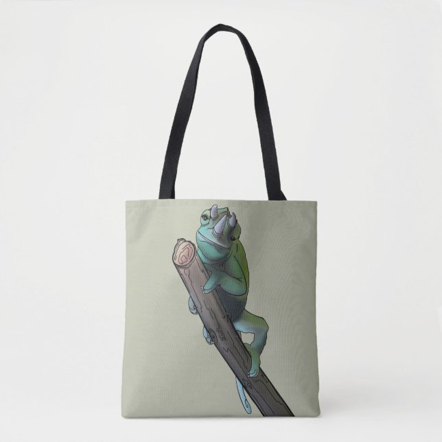 Bolso De Tela Chameleon de Cute Jackson (Anverso)