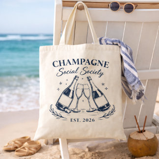Bolso De Tela Champagne Social Society Tote Bag