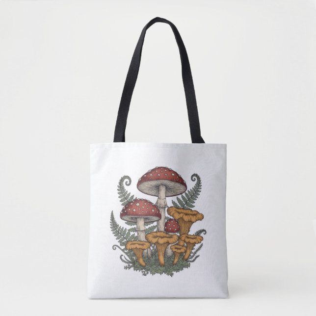 Bolso De Tela Champiñón (Anverso)