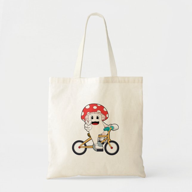Bolso De Tela champiñón con bicicleta.PNG (Frente)