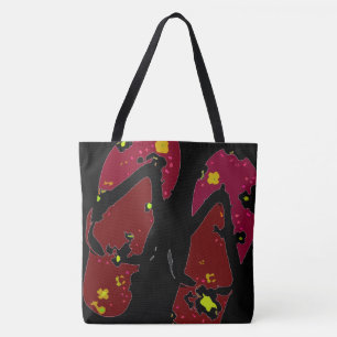 Bolso De Tela Chancleta Roja