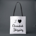 Bolso De Tela 🖤 Chanukah. Compras<br><div class="desc">¡Trae algo de diversión y capricho a tus recados de vacaciones con nuestro tote de compras I 🖤 Chanukah! Este tote ecológico presenta un diseño de tipografía audaz con colores contrastantes en blanco y negro. Es perfecto para llevar regalos, comestibles y, al mismo tiempo, difundir la alegría de Chanukah" Durable,...</div>