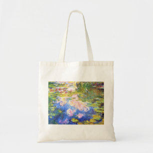 Bolso De Tela Charca Claude Monet del lirio de agua