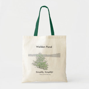 Bolso De Tela Charca de Walden: