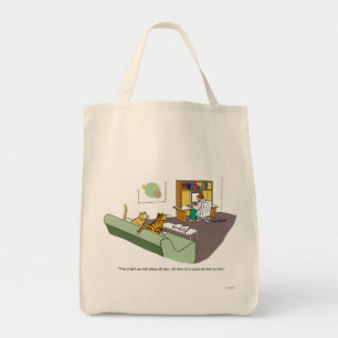 Bolso De Tela Charla del gato