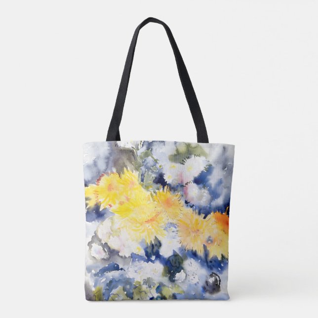 Bolso De Tela Charles Demuth - Amarillo y Azul (Reverso)