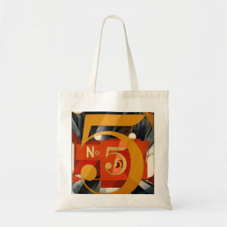 Bolso De Tela Charles Demuth el cuadro 5 en oro
