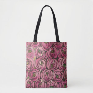 Bolso De Tela Charles Rennie MackMacintosh - Rosas