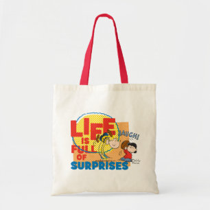 Bolso De Tela Charlie Brown & Lucy - Life is Full of Surprises