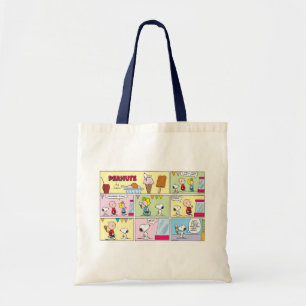 Bolso De Tela Charlie Brown, Snoopy y Sally Helado
