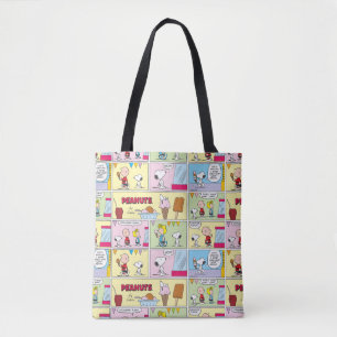 Bolso De Tela Charlie Brown, Snoopy y Sally Helado