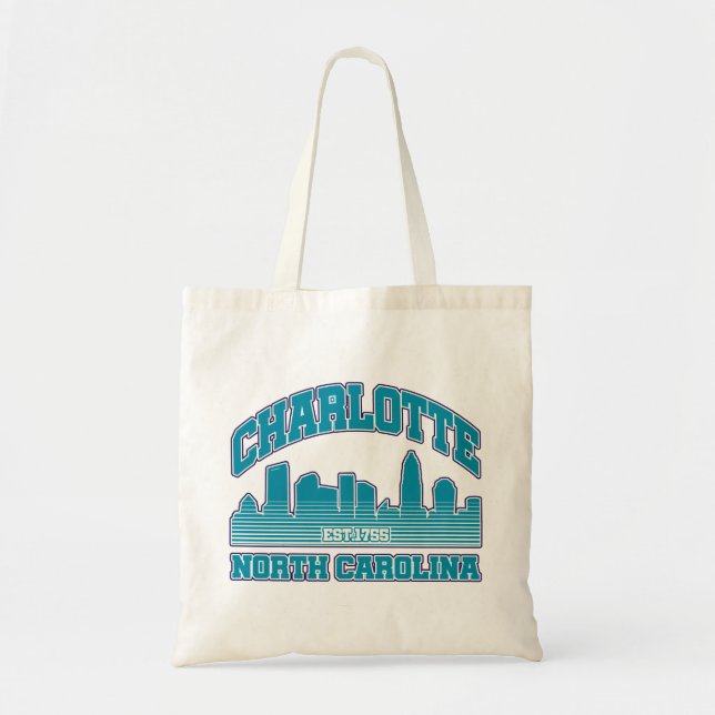 Bolso De Tela Charlotte, Carolina del Norte (Frente)