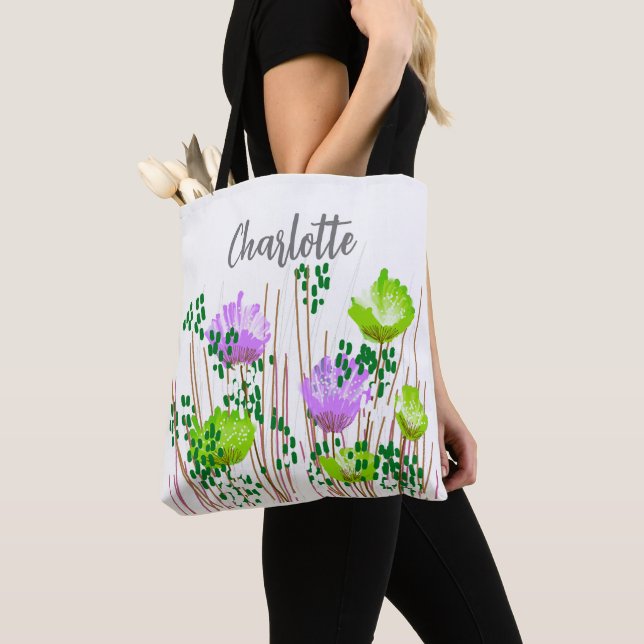 Bolso De Tela Charlotte Floral Monograma (Detalle)
