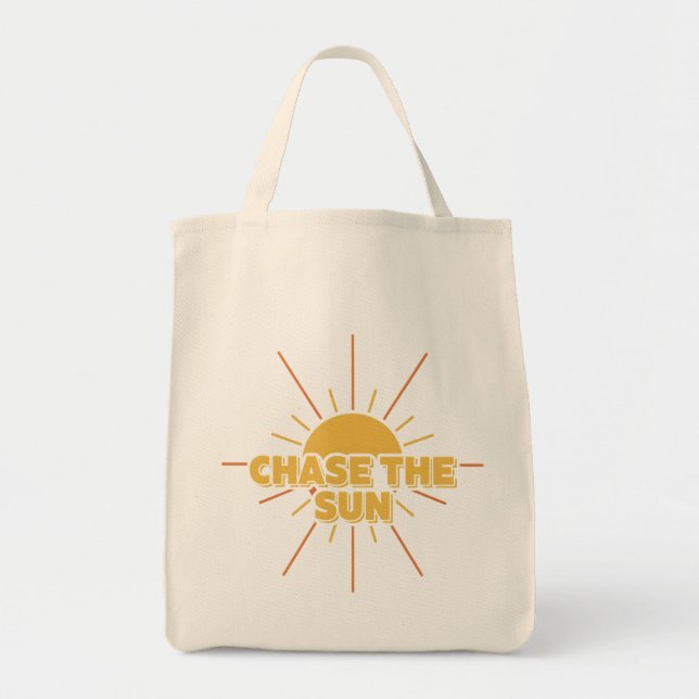 Bolso De Tela Chase The Sun (Frente)