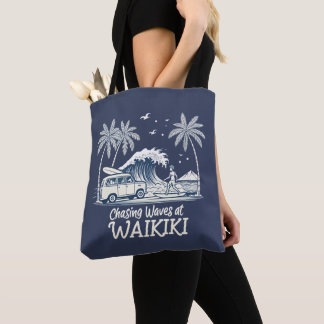 Bolso De Tela Chasing Waves at Waikiki
