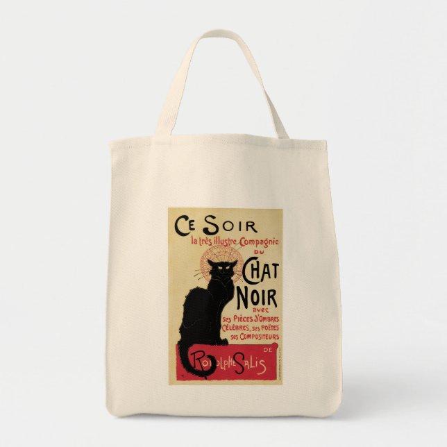 Bolso De Tela Chat Noir~Gato negro (Frente)