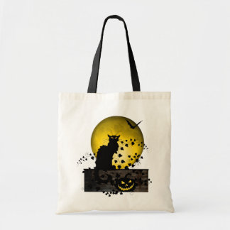 Bolso De Tela Chat Noir Halloween