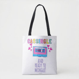 Bolso De Tela Cheeky Cassingle Nostalgia Lema de la cinta musica