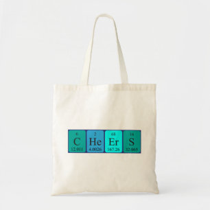Bolso De Tela Cheers periodic table word tote bag