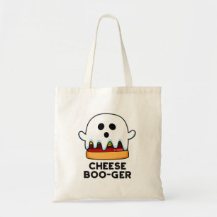 Bolso De Tela Cheese Boo-ger Funny Ghost Cheeseburger Pun