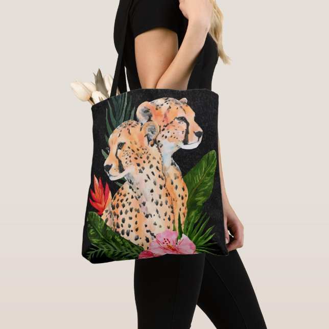 Bolso De Tela Cheetah Bouquet (Detalle)