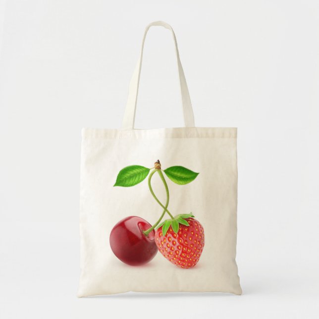 Bolso De Tela Cherry and strawberry together (Frente)